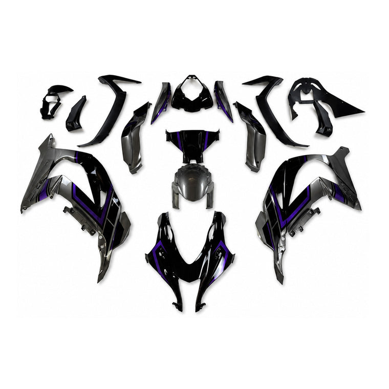NT Fairing Fit for Kawasaki 2016-2020 ZX-10R N075- Purple Black | ABS Injection