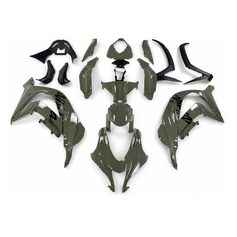 NT Fairing Fit for Kawasaki 2016-2020 ZX-10R N078- Olive Green Black | ABS Injection