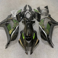 NT Aftermarket ABS Plastic Injection Fairing Kit Fit for ZX10R 2016-2020 Black Green Gold With Full Tank Cover N0001