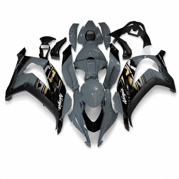 NT Injection Mold New Kit Gray Black ABS Fairing Fit for Kawasaki Ninja 2016-2020 ZX10R N069