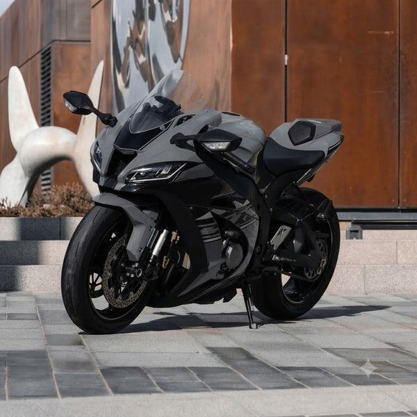 US STOCK NT Injection Mold New Kit Gray Black ABS Fairing Fit for Kawasaki Ninja 2016-2020 ZX10R N069 Available in CA