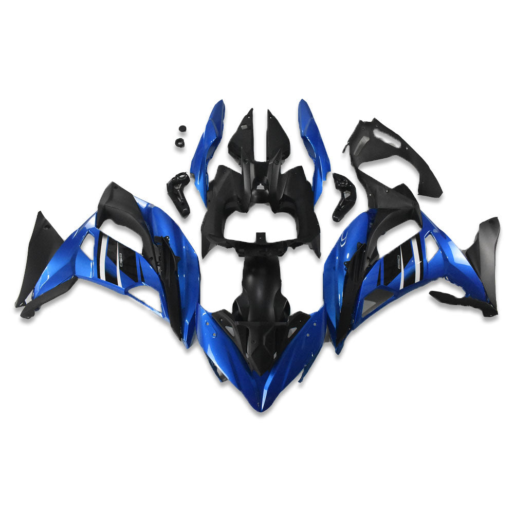 NT Aftermarket ABS Plastic Fairing Fit for EX650R 2017-2019 Blue Black N009
