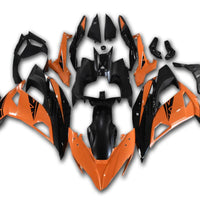 NT Aftermarket ABS Plastic Fairing Fit for EX650R 2017-2019 Glossy Orange Black N011