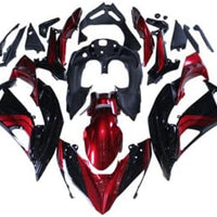 NT Aftermarket ABS Plastic Fairing Fit for EX650R 2017-2019 Black Red N044