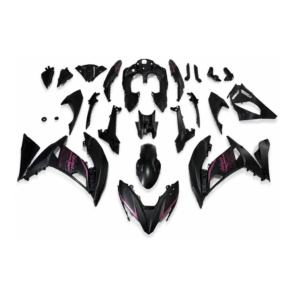 NT Fairing Fit for Kawasaki 2017-2019 EX650R N045- Black | ABS Injection - 1