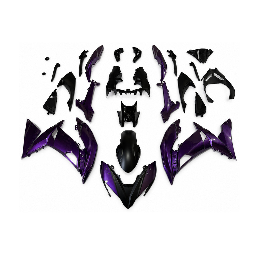 NT Fairing Fit for Kawasaki 2017-2019 EX650R N047- Purple Black | ABS Injection - 1