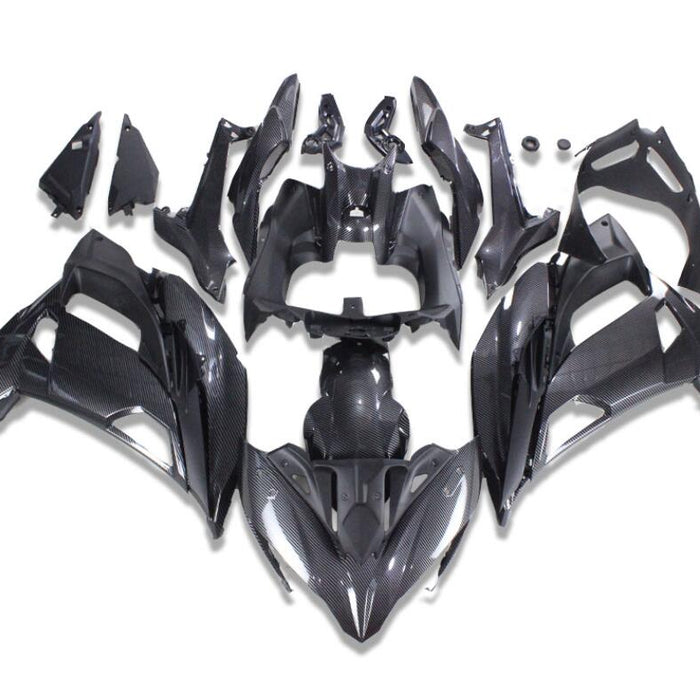 NT Aftermarket ABS Plastic Fairing Fit for EX650R 2017-2019 Carbon Fiber Look S01
