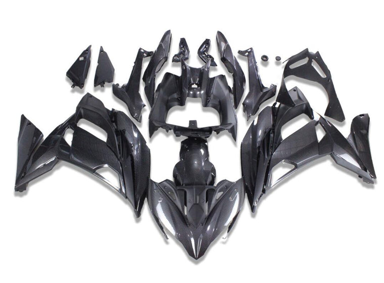 NT Aftermarket ABS Plastic Fairing Fit for EX650R 2017-2019 Carbon Fiber Look S01