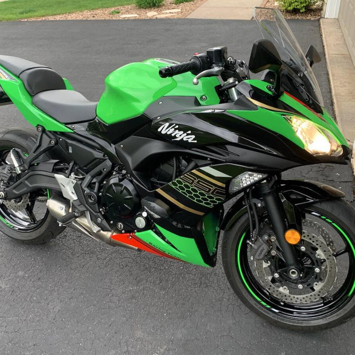 NT Aftermarket ABS Plastic Fairing Fit for EX650R 2017-2019 Green Black Red KRT T027
