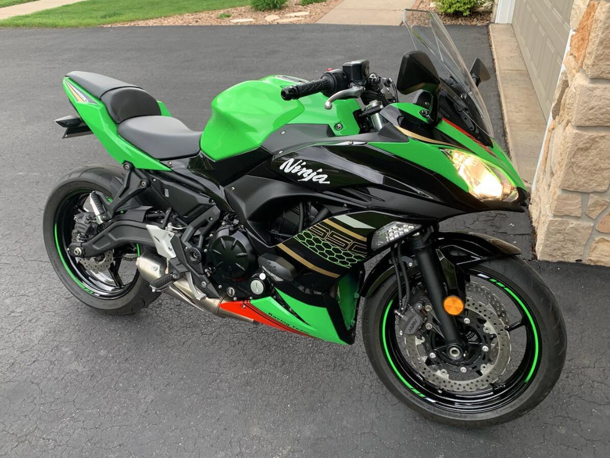 NT Fairing Fit for Kawasaki 2017-2019 EX650R T027- Green Black Red Krt | ABS Injection