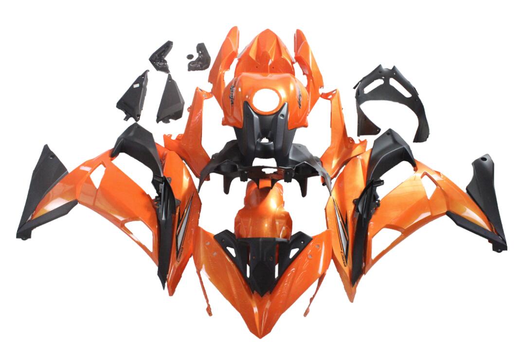 NT Fairing Fit for Kawasaki 2017-2019 EX650R T028- Orange Black | ABS Injection