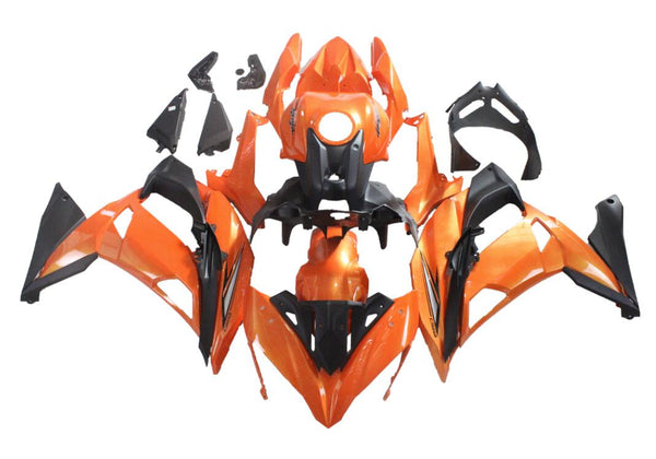 NT Aftermarket ABS Plastic Fairing Fit for EX650R 2017-2019 Orange Black T028