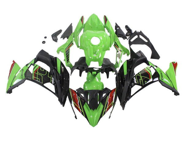 NT Aftermarket ABS Plastic Fairing Fit for EX650R 2017-2019 Green Black Red T029