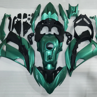 US STOCK NT Aftermarket ABS Plastic Fairing Fit for EX650R 2017-2019 Metallic Green Black N11077 Available in CA