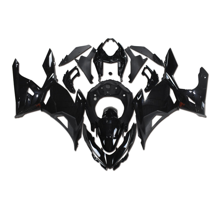 US STOCK NT Aftermarket Injection ABS Plastic Fairing Fit for EX400 2018-2023 Glossy Black N006 Available in CA