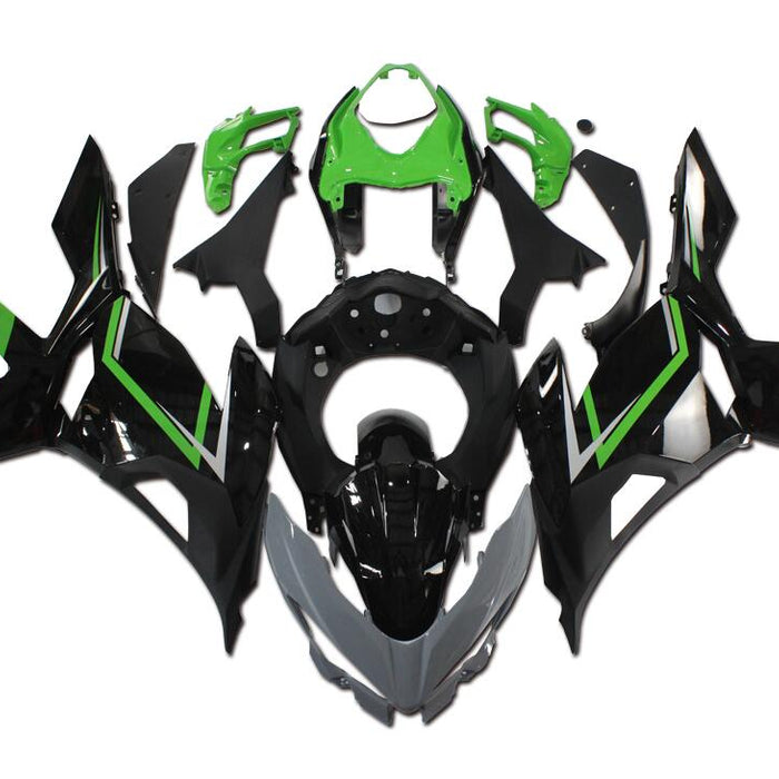 NT Aftermarket Injection ABS Plastic Fairing Fit for EX400 2018-2023 Gray Black Green N046