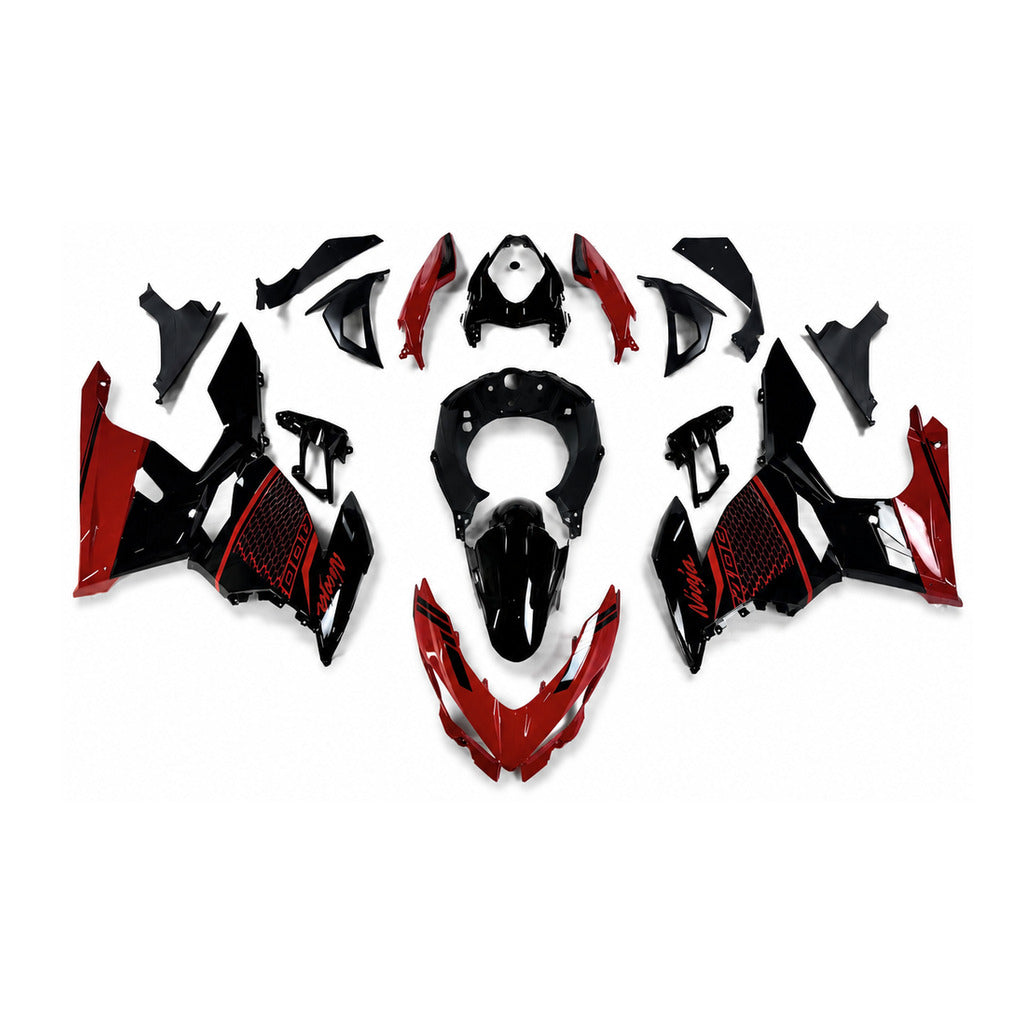 NT Fairing Fit for Kawasaki 2018-2023 EX400 N157- Red Black | ABS Injection - 1