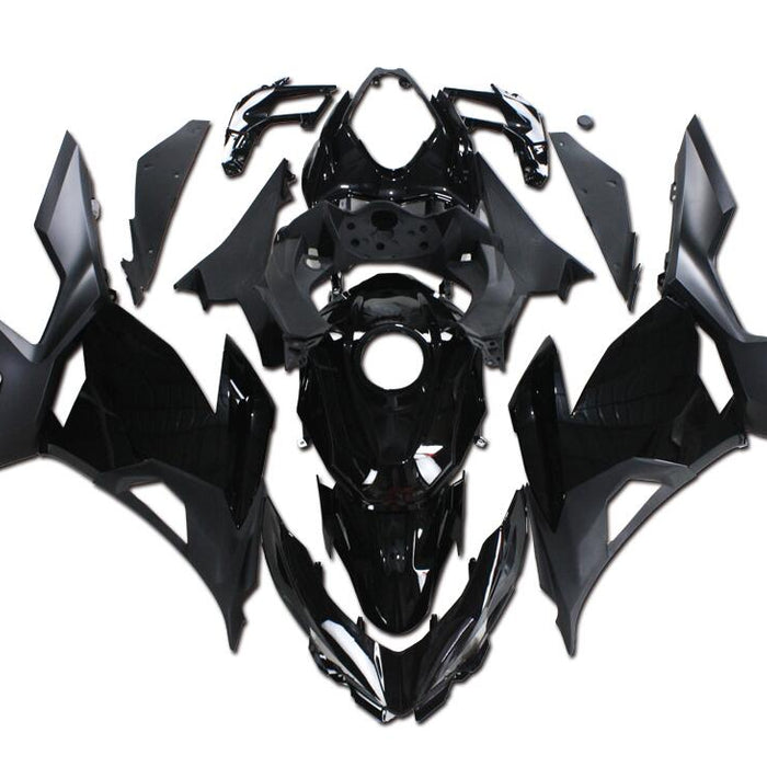 US STOCK NT Aftermarket Injection ABS Plastic Fairing Fit for EX400 2018-2023 Glossy Matte Black T043 Available in CA