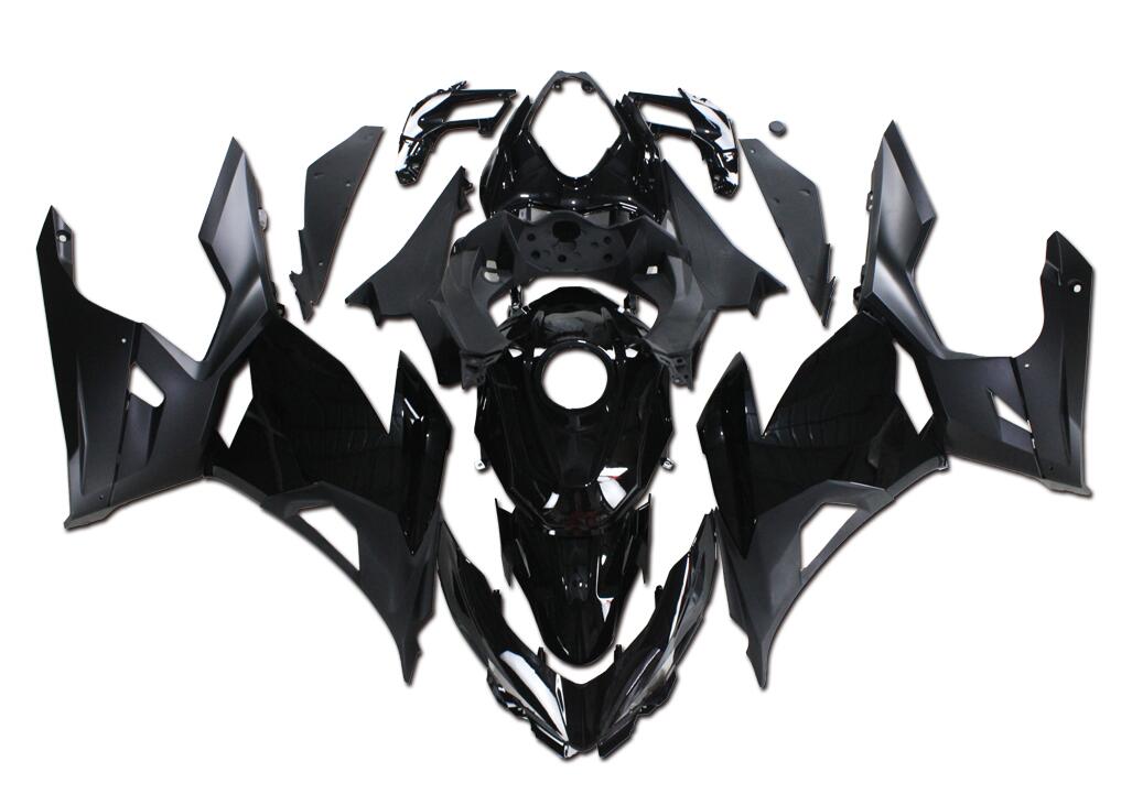 US STOCK NT Aftermarket Injection ABS Plastic Fairing Fit for EX400 2018-2023 Glossy Matte Black T043 Available in CA