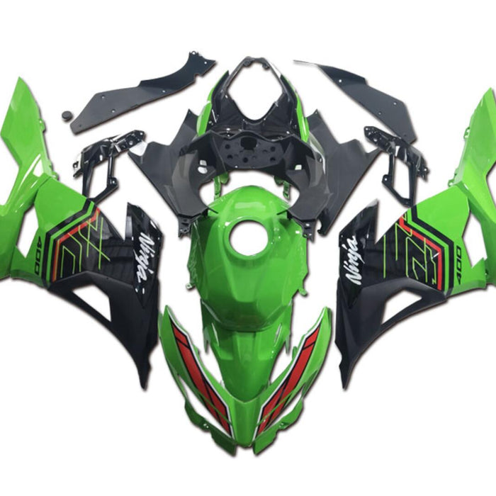 US STOCK NT Aftermarket Injection ABS Plastic Fairing Fit for EX400 2018-2023 Green Black T045 Available in CA