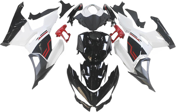 US STOCK NT Aftermarket Injection ABS Plastic Fairing Fit for EX400 2018-2023 White Red Black U129 Available in CA