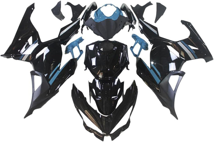US STOCK NT Aftermarket Injection ABS Plastic Fairing Fit for EX400 2018-2023 Black Blue U133 Available in CA