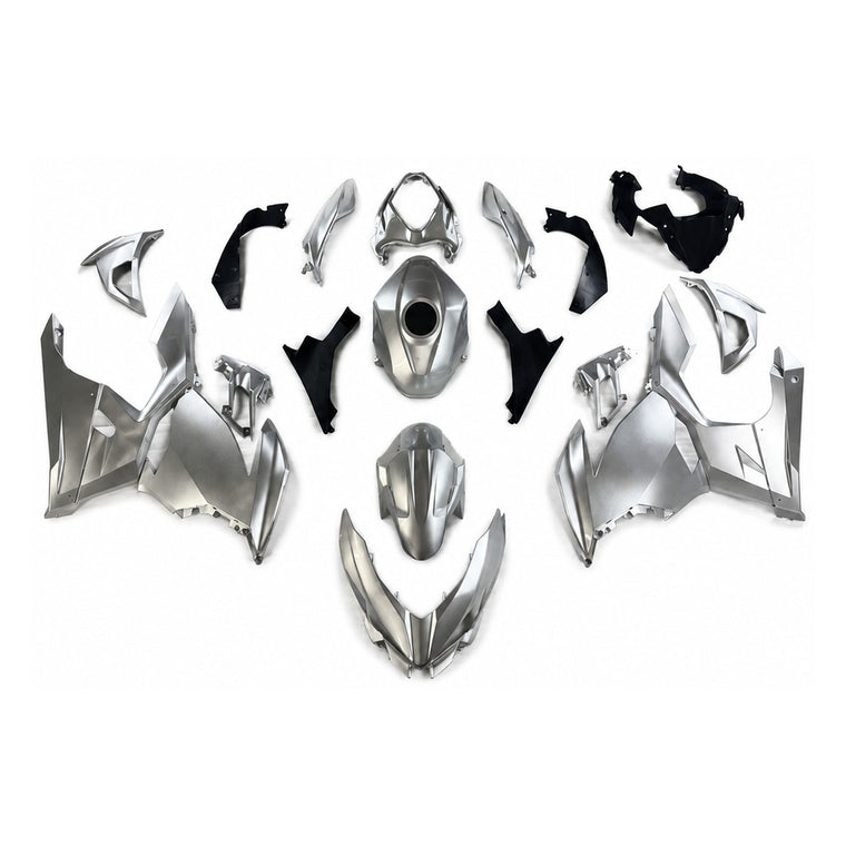 NT Fairing Fit for Kawasaki 2018-2023 EX400 U150- Silver Black | ABS Injection