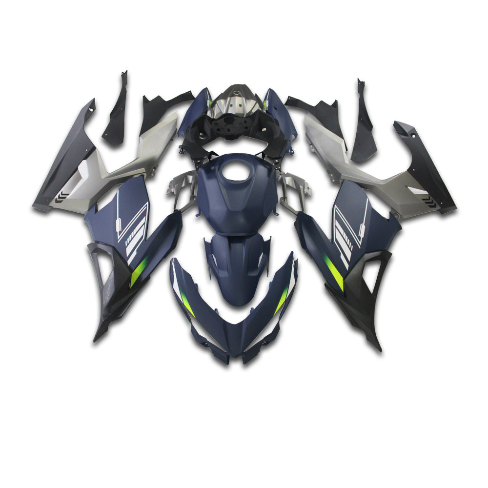NT Fairing Fit for Kawasaki 2018-2023 EX400 U106- Blue Gray Black | ABS Injection