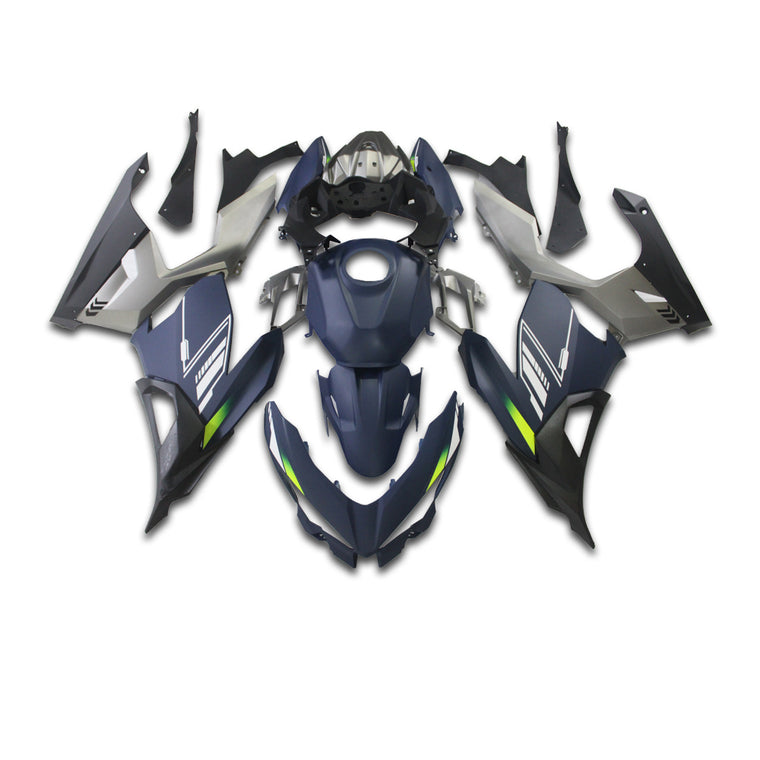 NT Fairing Fit for Kawasaki 2018-2023 EX400 U106- Blue Gray Black | ABS Injection