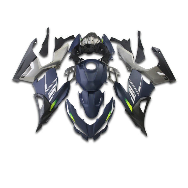 US STOCK NT Aftermarket Injection ABS Plastic Fairing Fit for EX400 2018-2023 Blue Gray Black U106 Available in CA