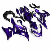 NT Aftermarket Injection ABS Plastic Fairing Fit for KAWASAKI Ninja EX400 2018-2023 Purple With White Line N0145