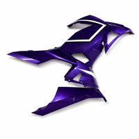 NT Aftermarket Injection ABS Plastic Fairing Fit for KAWASAKI Ninja EX400 2018-2023 Purple With White Line N0145