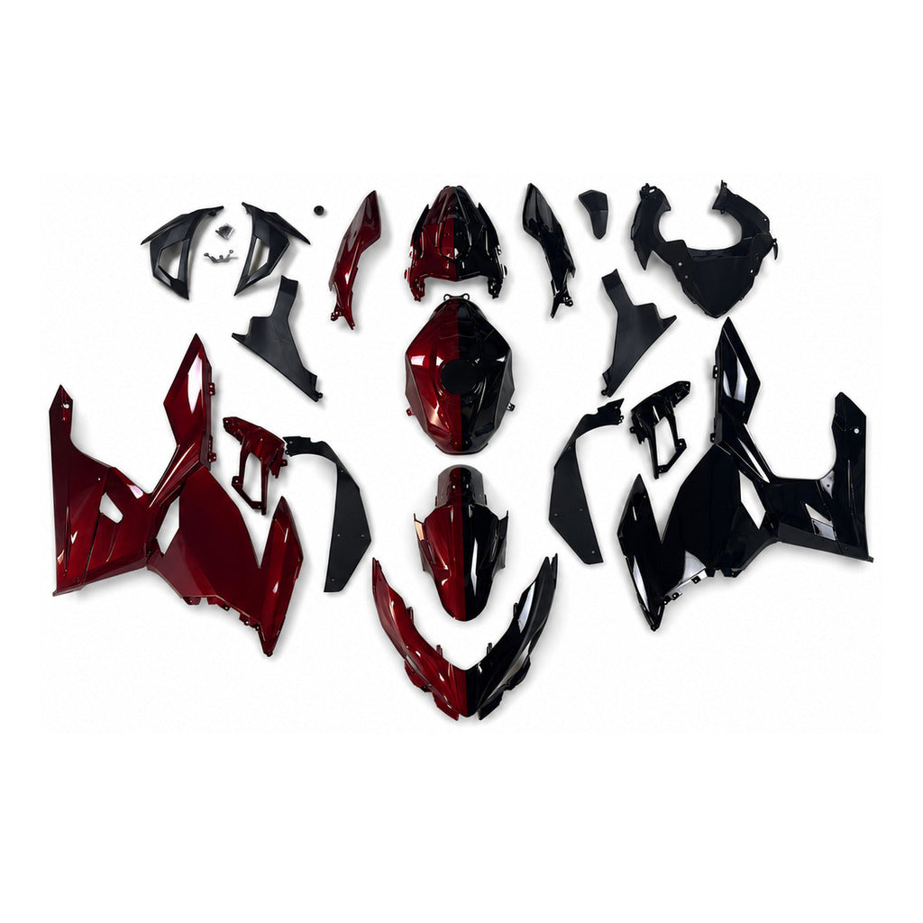 NT Fairing Fit for Kawasaki 2018-2023 EX400 U151- Burgundy Black | ABS Injection - 1
