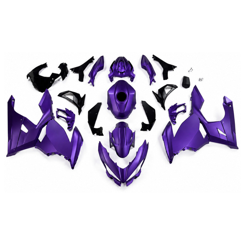 NT Fairing Fit for Kawasaki 2018-2023 EX400 U153- Purple Black | ABS Injection - 1