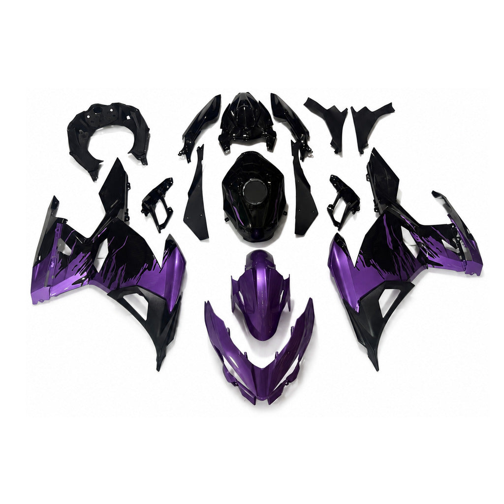 NT Fairing Fit for Kawasaki 2018-2023 EX400 U155- Purple Black | ABS Injection - 1