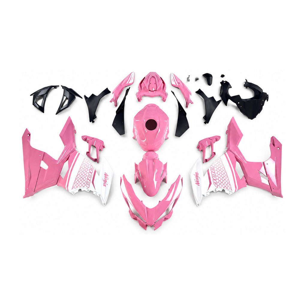 NT Fairing Fit for Kawasaki 2018-2023 EX400 U161- Pink Blue | ABS Injection - 1