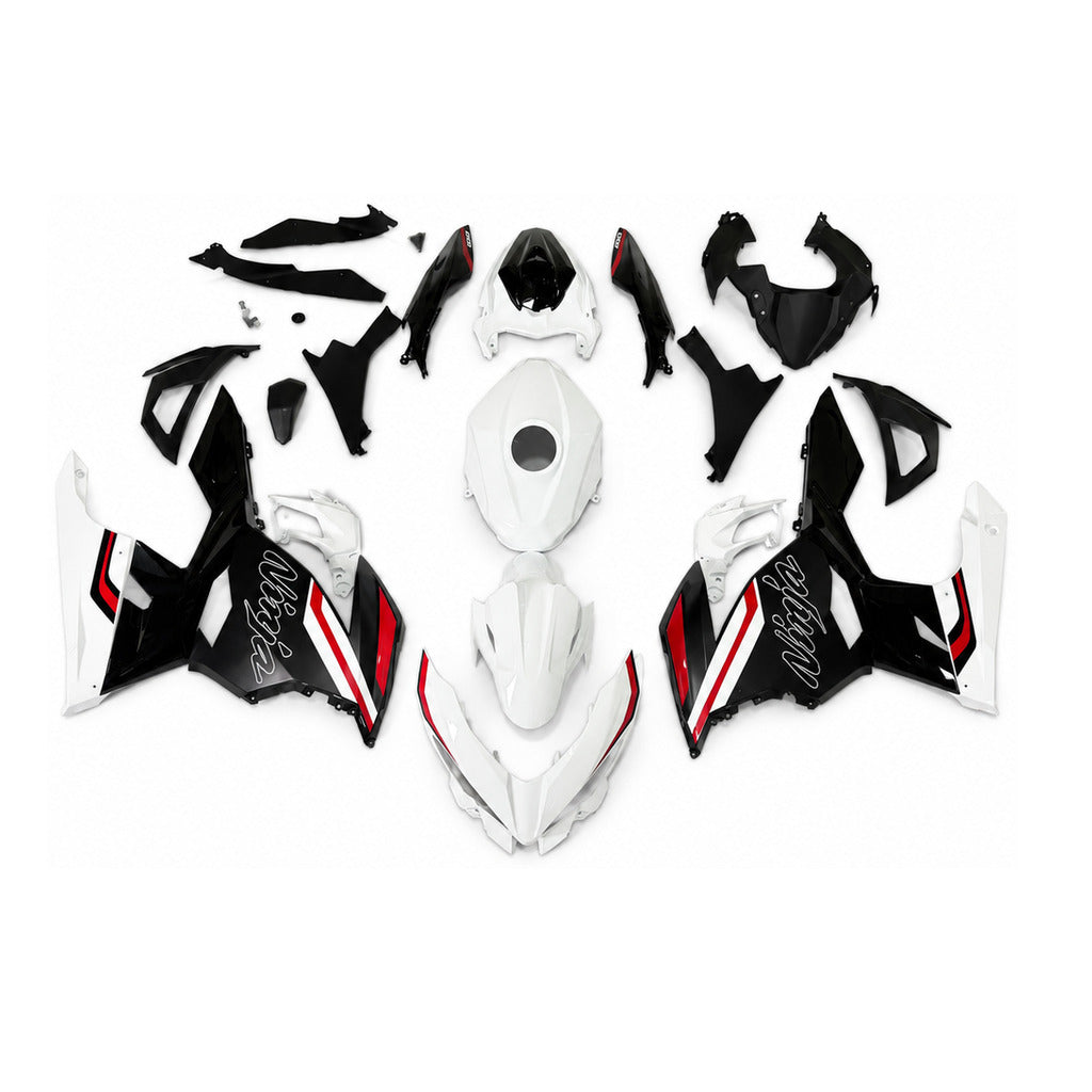NT Fairing Fit for Kawasaki 2018-2023 EX400 U163- White Black Red | ABS Injection - 1