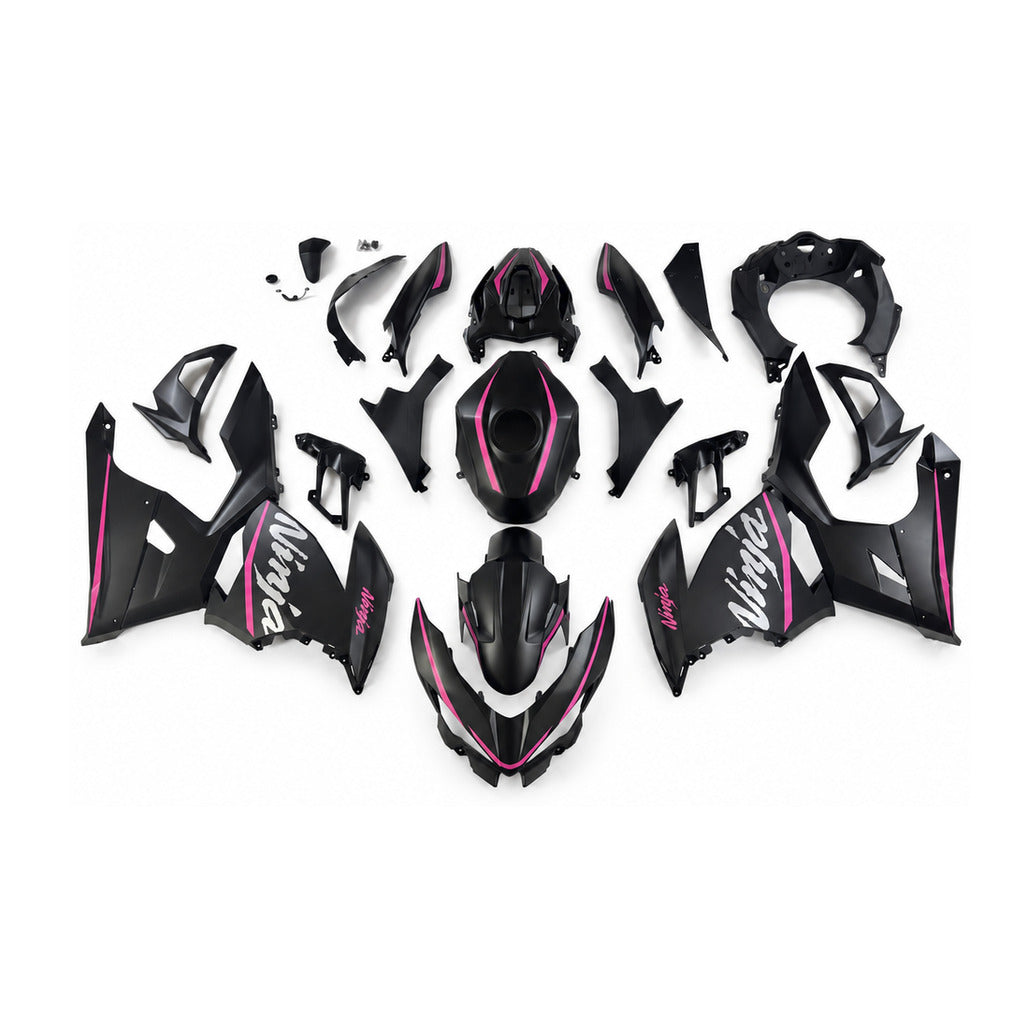 NT Fairing Fit for Kawasaki 2018-2023 EX400 U166- Pink Black | ABS Injection - 1