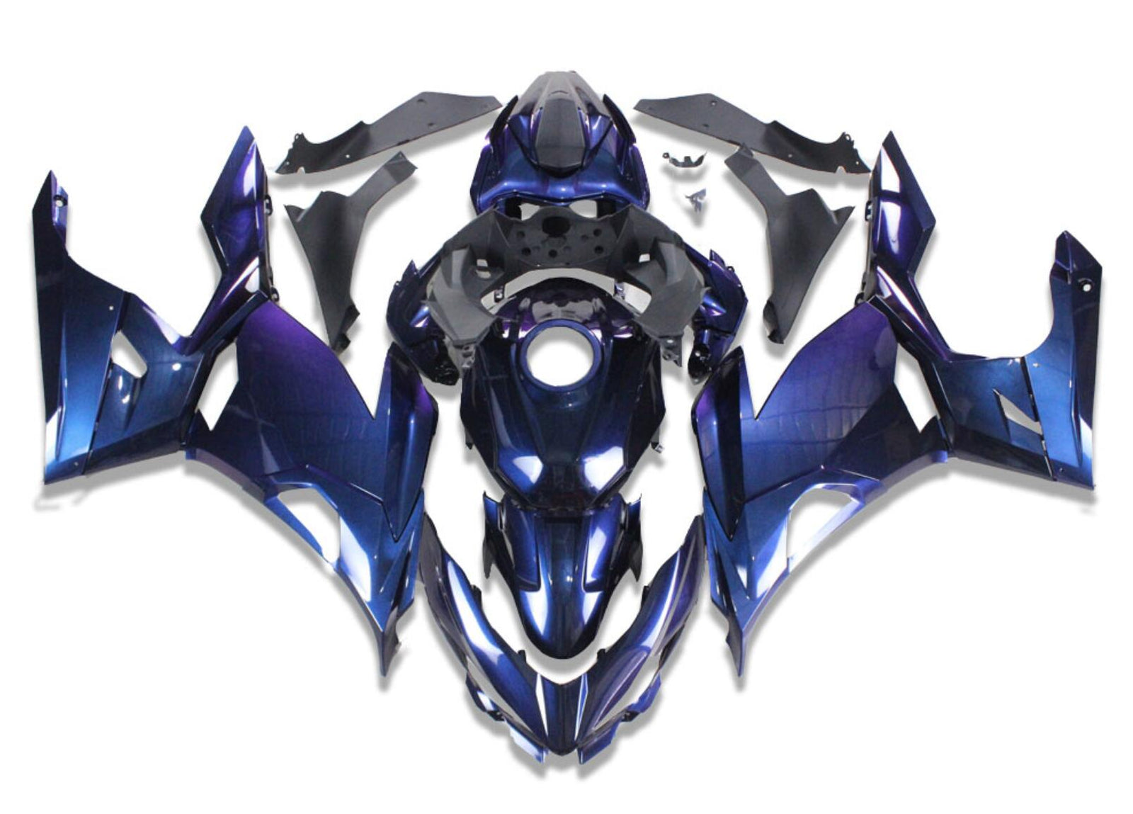 US STOCK NT Aftermarket Injection ABS Plastic Fairing Fit for EX400 2018-2023 Chameleon with Tank Cover N077 Available in CA