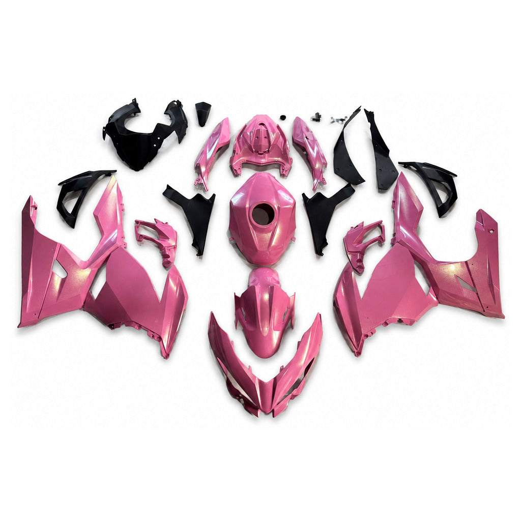 NT Fairing Fit for Kawasaki 2018-2023 EX400 U158- Pink Burgundy | ABS Injection - 1
