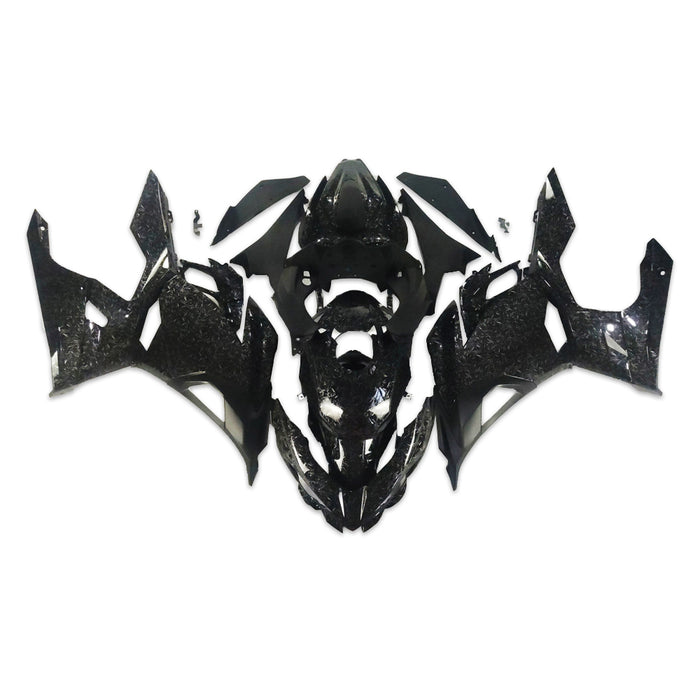 NT Aftermarket Injection ABS Plastic Fairing Fit for EX400 2018-2023 Forged Carbon Fiber Look S02