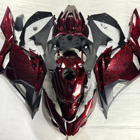 NT Aftermarket Injection ABS Plastic Fairing Fit for EX400 2018-2023 Red Forged Carbon Fiber Look S10