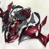 NT Aftermarket Injection ABS Plastic Fairing Fit for EX400 2018-2023 Red Forged Carbon Fiber Look S10