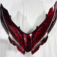 NT Aftermarket Injection ABS Plastic Fairing Fit for EX400 2018-2023 Red Forged Carbon Fiber Look S10