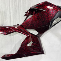 NT Aftermarket Injection ABS Plastic Fairing Fit for EX400 2018-2023 Red Forged Carbon Fiber Look S10