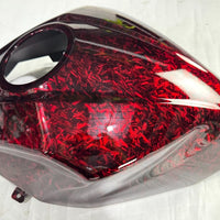 NT Aftermarket Injection ABS Plastic Fairing Fit for EX400 2018-2023 Red Forged Carbon Fiber Look S10