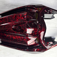 NT Aftermarket Injection ABS Plastic Fairing Fit for EX400 2018-2023 Red Forged Carbon Fiber Look S10