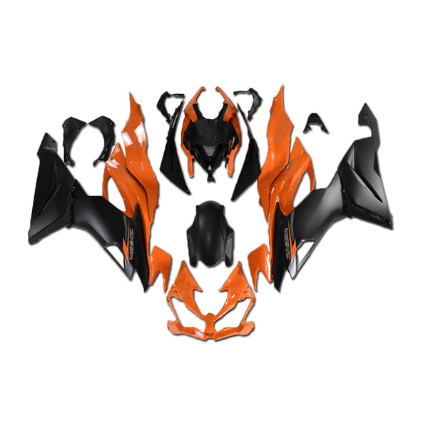 NT Aftermarket Injection ABS Plastic Fairing Fit for ZX6R 636 2019-2023 Orange Black N005