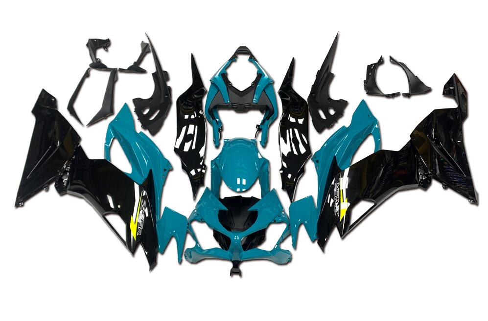 NT Fairing Fit for Kawasaki 2019-2023 ZX-6R N025- Blue Black | ABS Injection