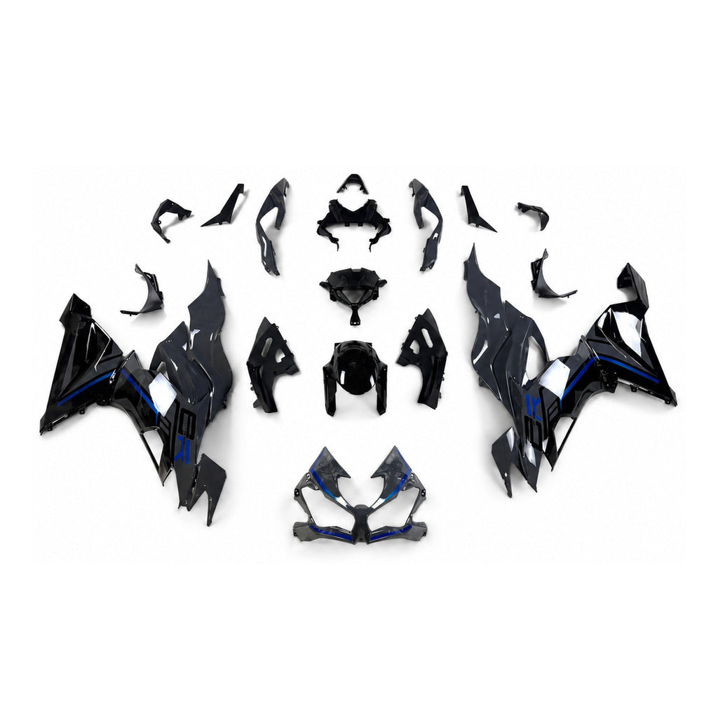 US STOCK NT Injection Mold New Kit Gray Blue ABS Fairing Fit for Kawasaki Ninja 2019-2023 ZX6R 636 N112 Available in CA